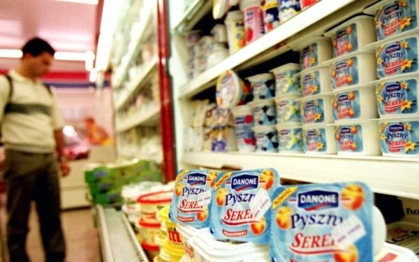 De Franse voedingsmiddelenproducent Danone gaat eigen aandelen inkopen. Foto EPA