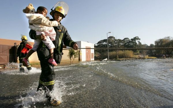 West-Afrika lijdt onder overstromingen. Foto EPA