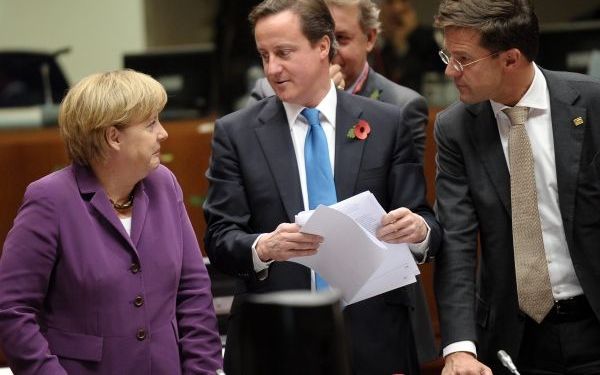 Merkel noemt samenwerking met Rutte excellent. Foto EPA