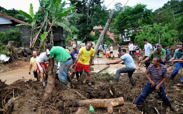 Meer doden door noodweer Brazilië. Foto ANP