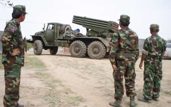 Cambodjaanse militairen. Foto EPA