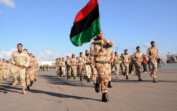 Soldaten in Benghazi (Libië). Foto EPA