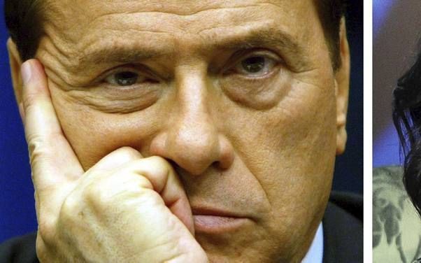 MILAAN. De rechtbank in Milaan heeft Silvio Berlusconi (l.) maandag veroordeeld tot zeven jaar cel in de zaak-Ruby. Rechts: ”Ruby”. Beeld EPA