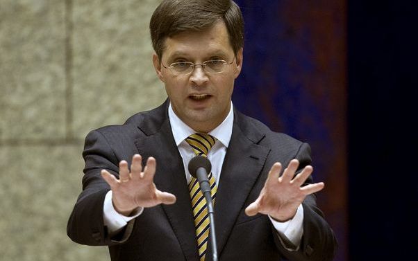 „Wij wachten de discussie in de Kamer af”, zei premier Balkenende op zijn wekelijkse persconferentie. Foto ANP