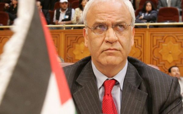 De belangrijkste Palestijnse onderhandelaar Erekat. Foto EPA