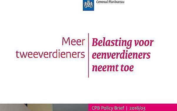 beeld screenshot van CPB-rapport