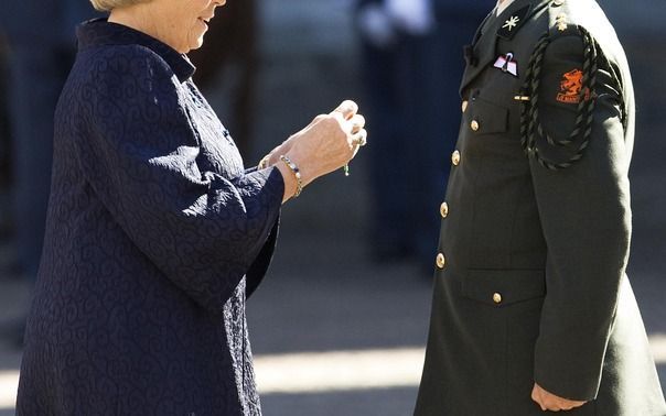 Bosschenaar Kroon kreeg vorig jaar voor zijn heldhaftige optreden in Afghanistan de hoge Militaire Willems–Orde. Foto ANP