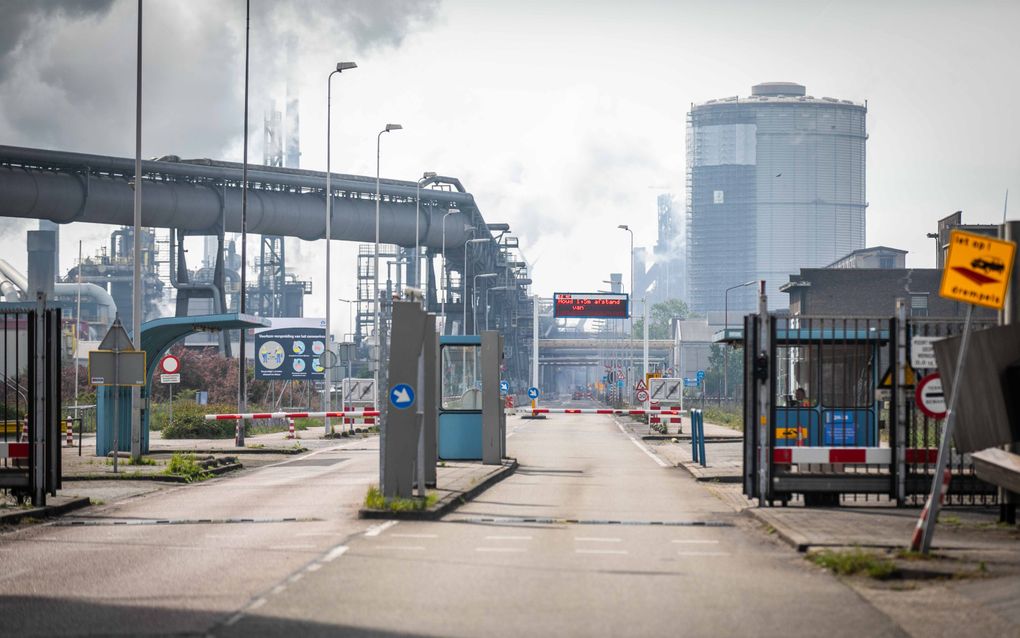 Het pand van Tata Steel in IJmuiden. beeld ANP, Laurens Bosch