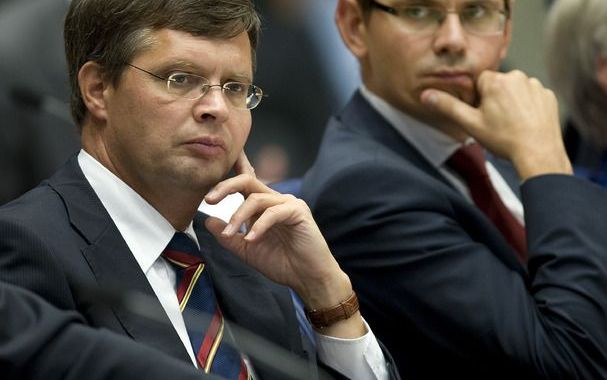 Balkenende (l.) en Rouvoet. Foto ANP