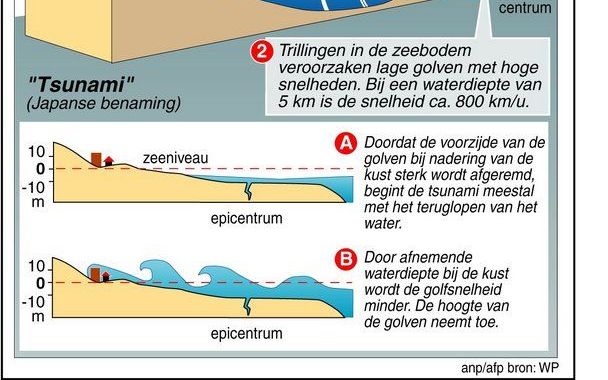 JAKARTA – De Indonesische meteorologische dienst heeft donderdagochtend korte tijd een waarschuwing voor een tsunami gegeven na een zware aardbeving in het oosten van Indonesië. Het epicentrum bevond zich onder de zee bij de Molukken–eilanden. Infographic