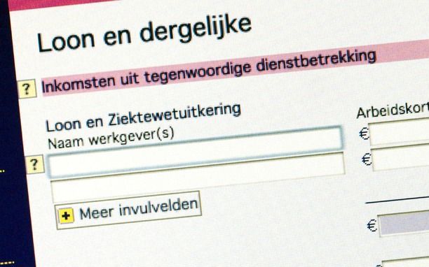 Via een aangifte kun je allerlei kortingen, zoals de heffingskorting en de zorgverzekeringsvergoeding, terugvragen. Foto ANP