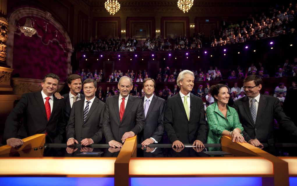 Woensdagavond is het derde debat van lijsttrekkers in Carré. Foto ANP