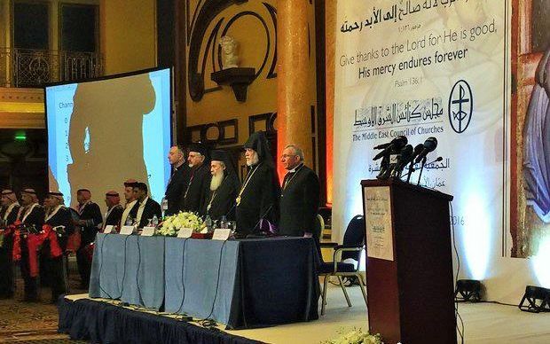 Opening van de MECC-bijeenkomst in Amman. beeld Syrisch-Ortohoxe Kerk