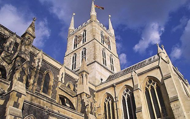 De kathedraal van Southwark, waar Chamberlain in 2015 bevestigd werd tot bisschop. beeld Dennis Smith/Wikimedia