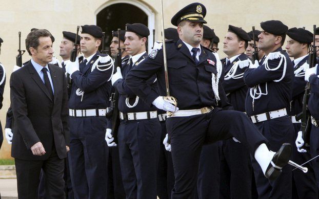 De Franse president Nicolas Sarkozy heeft dinsdag gezegd dat er mogelijk toch een bestand komt om een einde te maken aan het geweld in de Gazastrook. Foto EPA