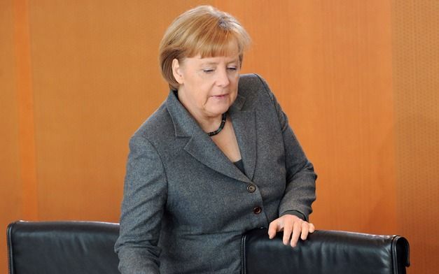 Merkel: niet populair. Foto EPA