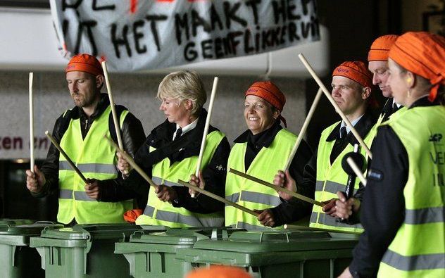 De politie gaat weer actievoeren. - Foto ANP