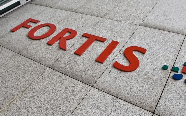 Fortis heeft in 2008 18,5 miljard euro verlies geleden. Foto ANP