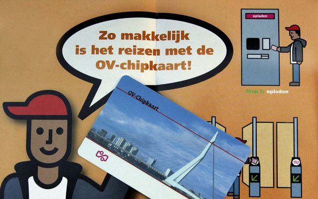 Onderzoekers van de Radboud Universiteit in Nijmegen hebben de papieren wegwerpversie van de ov–chipkaart gekraakt. Foto ANP