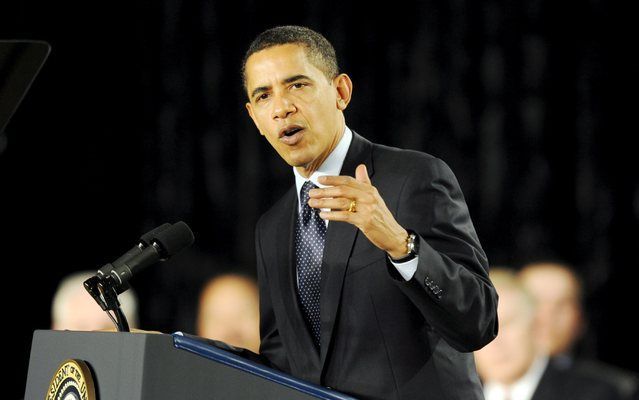 De Amerikaanse president Barack Obama heeft woensdag opgeroepen tot gezamenlijk optreden van de G20 tegen de recessie. Foto EPA