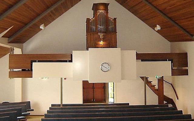 Het orgel in de kerk van de gereformeerde gemeente van Nieuwdorp. beeld Orgbase.nl, Jan van der Male