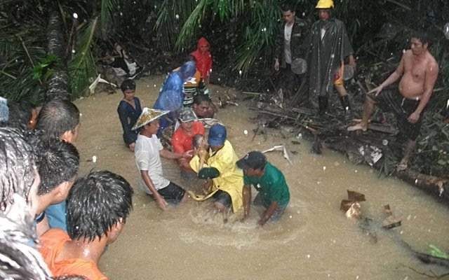 Overstromingen in Leyte. Foto EPA