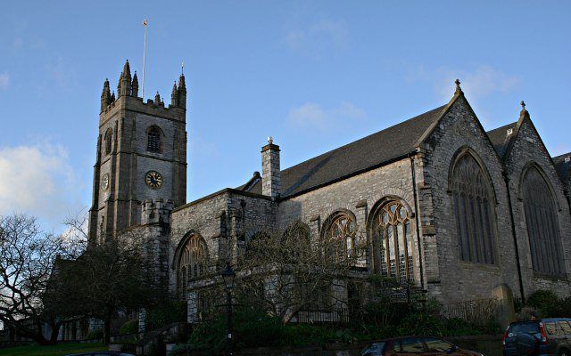 De kerk St. Andrews in Plymouth. Beeld Tony Atkin, Wikimedia