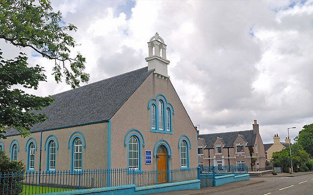 Het kerkgebouw van de free presyberian church of Scotland in Stornoway. beeld Wikimedia