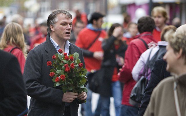 VENLO - Vier dagen voor de gemeenteraadsverkiezingen in een aantal gemeenten zoeken zaterdag landelijke politieke kopstukken nog eens massaal de kiezer op. Foto ANP