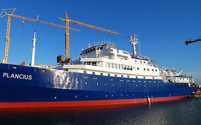 Het schip Plancius bij de Scheepswerf Reimerswaal. beeld Scheepswerf Reimerswaal