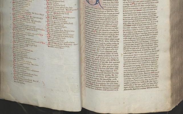 LEIDEN – Exemplaar van het 15e-eeuwse ”Eerste Collatieboek” van moderne devoot Dirc van Herxen (1381-1457). Hij was de productiefste auteur uit de kring van de broeders van het gemene leven. Behalve tal van Latijnse werken schreef Van Herxen het Eerste Co