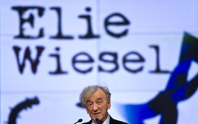 Nobelprijswinnaar en mensenrechtenactivist Elie Wiesel. Foto EPA