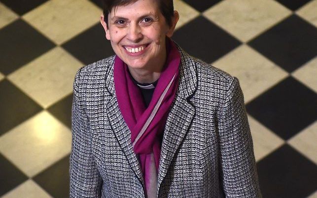 Libby Lane wordt de nieuwe bisschop voor het Engelse Stockport. beeld AFP