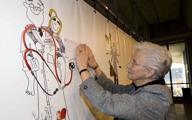 Borst, tegenwoordig voorzitter van de Nederlandse Federatie Kankerpatiëntenorganisaties, sprak tijdens de Nationale Conferentie Proton Radiotherapie. Foto ANP