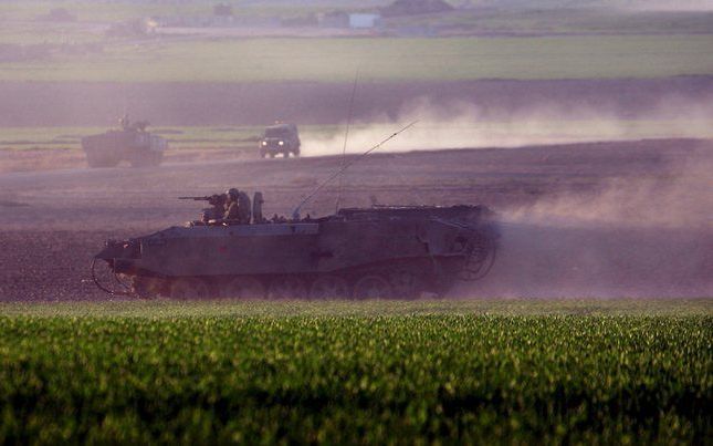 Israelische tanks in de Gazastrook. Foto EPA