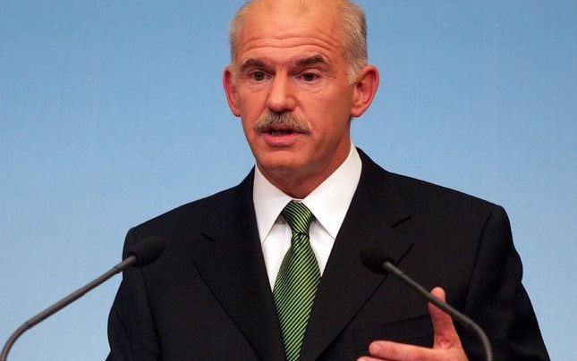 De Griekse premier Giorgos Papandreou. Foto EPA