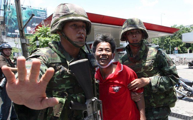 Protesten in Bangkok. Foto EPA