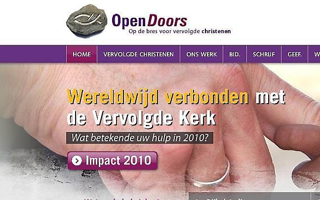 Foto website opendoors.nl