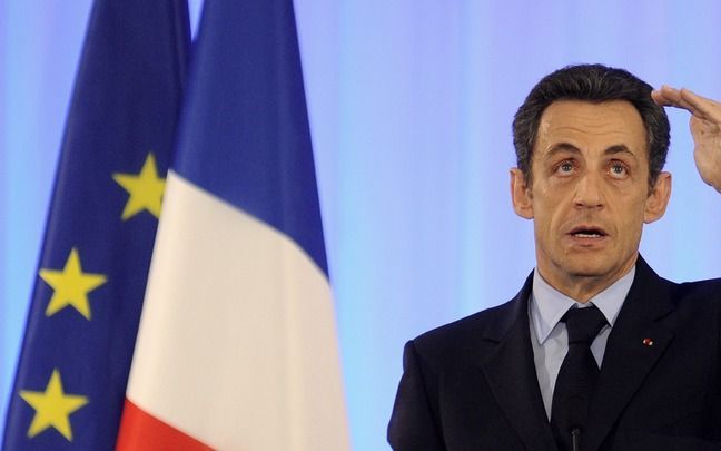 Tegenvaller voor Sarkozy. Foto EPA