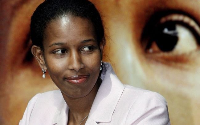 Ayaan Hirsi Ali bij de presentatie van het eerste deel van haar autobiografie in 2006.&#8194;beeld ANP