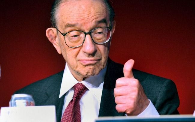 De voormalige Amerikaanse centralebankpresident Alan Greenspan zei woensdag dat er een nieuwe financièle crisis zal komen. Foto EPA