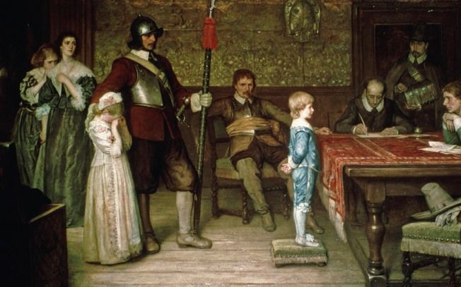 Tafereel uit de Engelse burgeroorlogen. Een legeraanvoerder van Cromwell vraagt aan een jochie wanneer hij zijn vader (verdacht van royalistische sympathieën) voor het laatst heeft gezien. Het tafereel ”And when did you last see your father?” werd ruim tw