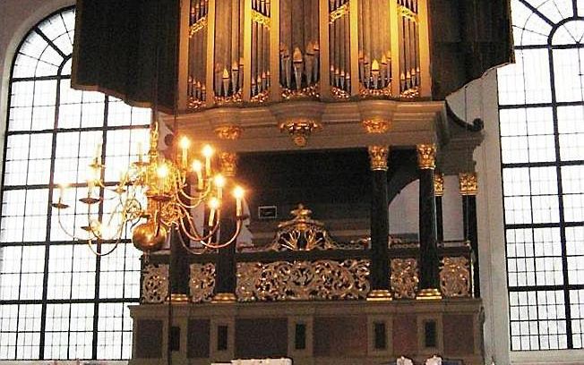 Het Duyschotorgel in de Westzijderkerk in Zaandam. Foto Jan de Jong