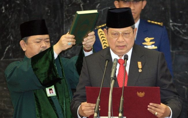 Tweede termijn voor Yudhoyono. Foto EPA