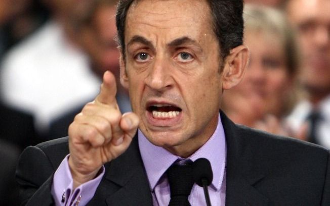 Sarkozy koos voor een liberale koers: minder overheid, minder ambtenaren, meer nadruk op marktregulering. Foto EPA