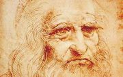 Zelfportret van Leonardo da Vinci uit ca. 1512-1515. beeld Wikipedia