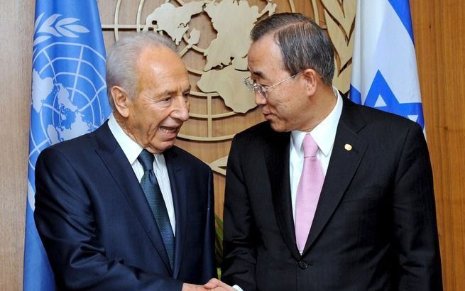 NEW YORK – VN–chef Ban Ki–moon heeft Israël maandag opgeroepen zijn Midden–Oostenbeleid fundamenteel te veranderen en zich toe te leggen op een tweestatenoplossing in het conflict met de Palestijnen. Foto EPA