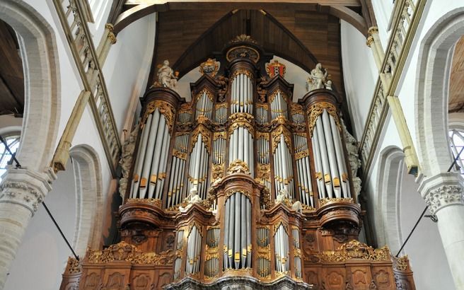 Het Vater/Müller/Witteorgel in de Oude Kerk van Amsterdam, wereldberoemd en veelbesproken, moet nu echt gerestaureerd worden. beeld Gert Eijkelboom