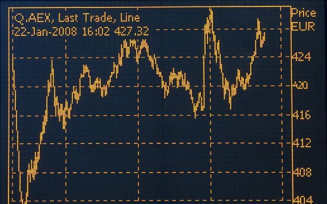 Koers van de AEX. Foto ANP.