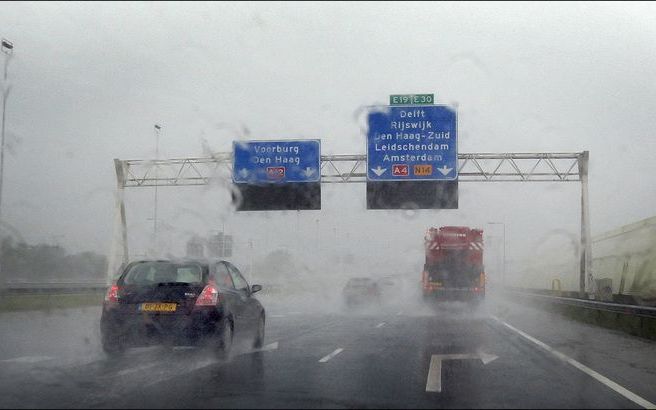 A12 bij Utrecht afgesloten na ongeval. Foto ANP